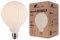 greenandco Vintage Design LED Lampe | Opal Streifen | dimmbar | E27 G125 | 4W 350lm | CRI90+ | 3000K warmweiß | flimmerfrei | zur Stimmungsbeleuchtung | 360° | 230V