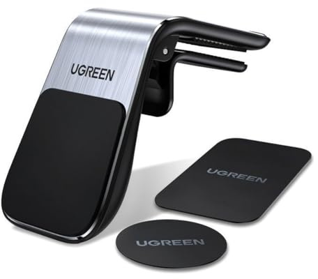 UGREEN Universelle magnetische Autohalterung, Handyhalterung für Lüftungsgitter mit Magnet, Schwarz