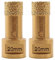 SHDIATOOL Diamond Core Drill Bit,Hole Saw Diameter 20mm Vacuum Brazed for Ceramic Porcelain Tile Concrete Granite Marble Masonry Brick，2pcs