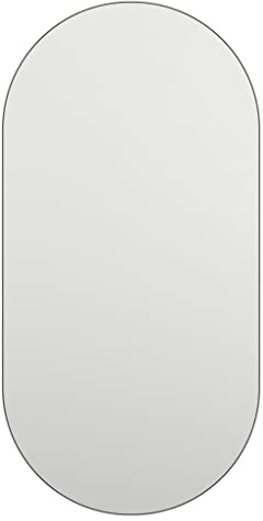 Canditree Oval Rahmenloser Wandspiegel Spiegel Für Ankleidezimmer Schlafzimmer Und Wohnzimmer (80x40 cm)