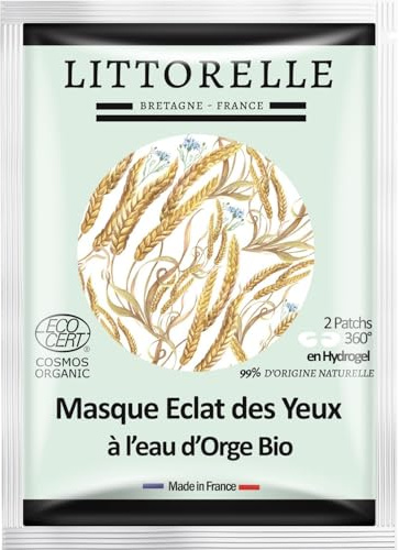 Littorelle Augenmaske, zertifiziert biologisch, 360° Augen-Patch, 10 Stück