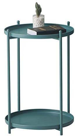 Table Basse Salon,Table de Chevet Nordique Loisirs Salle à Manger/Lampe/Table d'appoint en Fer forgé canapé Table d'appoint pour Salon Chambre, 3 Couleurs en Option