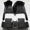Steemjoey Nach Maß Auto FußMatten Kompatibel für Mercedes-Benz/AMG A B C E S R M V-Classe G,GL,GLA,GLB,GLC,GLE,GLK,GLS CLA,CLK,CLS,SLK,SL,SLC,EQA,EQB,EQC,EQE,EQS (Alle schwarz+weiß Bar)