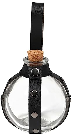 cypreason Halloween-Trankflaschen,Zaubertrankflaschen | Dekorative Zaubertrankflaschen Mit Holsterschlaufe, 250-ml-Vorratsbehältergläser Für Kunsthandwerk, Partygeschenke