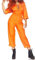 XIXIMAON Halloween Prisoner Costume Adult Inmate Uniform Orange Prisoner Jumpsuit Women Men Jail Costume Criminal Playsuit Overalls Cosplay Outfits