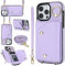 PRIVHOM Crossbody Case for iPhone 7 Plus/8 Plus Cover, Leather Crossbody Wallet Phone Case with Adjustable Removable Lanyard Strap,Cord Lanyard Shockproof Protective Case Purple