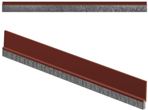 Boudin Isolant de Porte Anti-Froid 100cm/39 pouces, Bas de Porte Isolant Découpable, Isolation Thermique et Phonique avec Joint Autocollant pour Portes Intérieures et Extérieures (Brun)