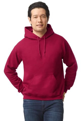 TICTEX Hoodie Herren große Größen by Gildan - Sweatshirt mit Kapuze - Kapuzenpullover in vielen Farben - Coole Hoodies - Antique Cherry Red, 5XL