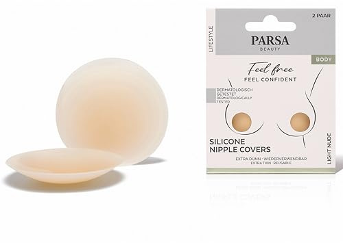 PARSA BEAUTY Nipple Cover, Unsichtbare BH-Alternative für A-D Körbchen | Wiederverwendbar & wasserresistent, 100 % blickdicht, Nippel Cover Damen, Ultimatives Freiheitsgefühl, Hoher Tragekomfort