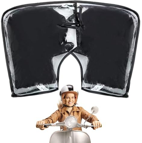 SOYDAN Gants de guidon de moto - Gants de guidon de motoneige chauffe-mains imperméables - Couvre-guidon chaud pour scooter climat froid scooter moto