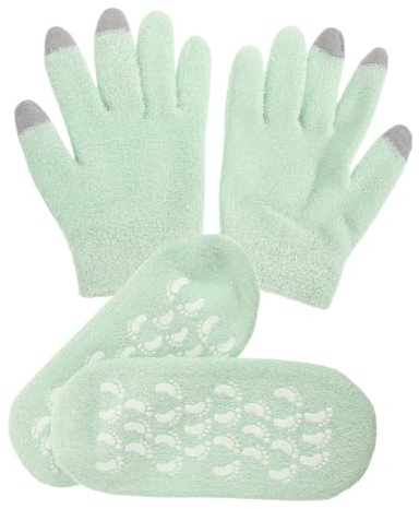 IWOWHERO Feuchtigkeitsspendende Handschuhe Und Socken Kit Gel-handschuhe Für Frauen Über Nacht Hand Und Fuß