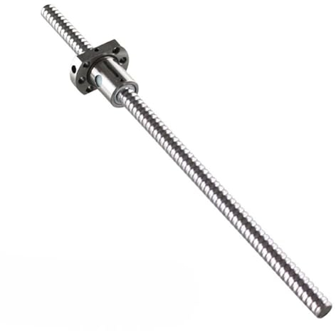 CYFANG Spindelsteigung C7 gerollte 1204-Kugelumlaufspindel, SFU1204-Vollgewindeschraube mit 1204-Einzelkugelmutter, RM1204-Schraube mit 12 mm Durchmesser und 4 mm Steigung Wellenmutter (Size : 600mm)