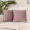 Stellhome Confezione da 2 federe rettangolari in velluto, super morbide, per letto, divano, panca, 40 x 40 cm, rosa antico