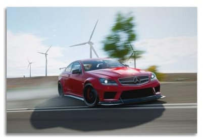 UNSGA Supercar Poster C63 AMG Racing Drift Poster, dekoratives Gemälde, Leinwand, Wandposter und Kunstdruck, moderne Familienschlafzimmer-Dekoration, Poster, 30 x 45 cm