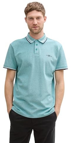 TOM TAILOR Basic T-Shirt aus Baumwolle, Dove Blue, L