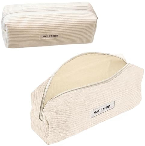 SZSMW Stifteetui - Pencil Case Aesthetic - Aesthetic MäPpchen - Kann Als Reise- Oder Kosmetiktasche, GeldböRse, Brillenetui Und ZubehöRtasche FüR Einfachen Transport Verwendet Werden（Milchig Weiß）