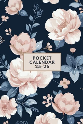 2025-2026 Pocket Calendar For Purse: Small 2 Years Organiser For Long term planing