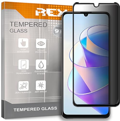 REY Protector de Pantalla Antiespía para Honor X7a - X7 4G, Cristal Vidrio Templado Premium