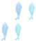 Healeved 4pcs Multi-functional Nail Fingernail Cleaning Tools Manicure Brush for Powder Random Color