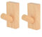 XAQAMY 2 Stück Garderobenhaken Holz, Wandhaken Holz Rund, Kleiderhaken Holz Wand, Vintage Dekorative Kleiderhaken Selbstklebende Wandhaken Garderobe Holzhaken Huthaken klebehake (Buchenfarbe)