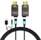 RUIPRO 8K Abnehmbares Gepanzertes HDMI 2.1 Kabel aus reiner Glasfaser 10M, Ultra High Speed ​​48 Gbit/s, unterstützt 8K@60Hz 4K@120Hz,dynamisches HDR, eARC, kompatibel mit PS5, Xbox, TV, Beamer, AVR