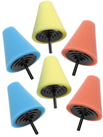 BUGUUYO 6piezas Almohadillas De Pulido Para Coche Disco De Esponja Kit De Pulido De Taladro Accesorio Para Automóvil