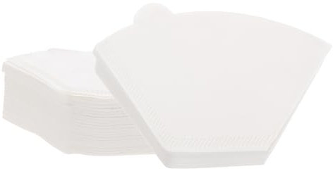 QUARKZMAN 100 Stück U Kaffeefilter, Größe 1, Einweg-Papierfilter für Kaffeemaschinen Natürliche ungebleichte Holzfaser geeignet für Kaffeefilter Drip Coffee Maker Weiß (1-2 Tassen)