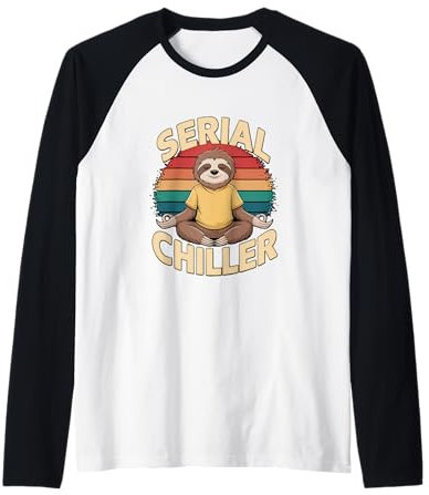 Serial Chiller Faultier Yoga Meditation Ruhe Raglan