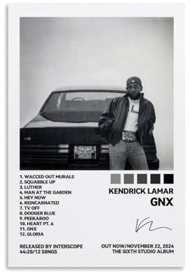 Sumooa Kendrick Lamar Musik Rapper Sänger Album Cover Poster Für Zimmer, Ästhetische Leinwand-Wandkunst, Schlafzimmer-Dekor 12x18inch(30x45cm)