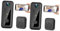Lurrose 2 Pezzi campanello intelligente videocitofono colore campanello di casa Wifi Telecamera Campanello dell'appartamento Viaggiatori wireless per casa plastica Black