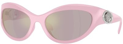 Sonnenbrille in Pink - Hellbraun Spiegel Silber Grad by Versace, 5521/Z - Pink - Pink Mirror Rose Gold