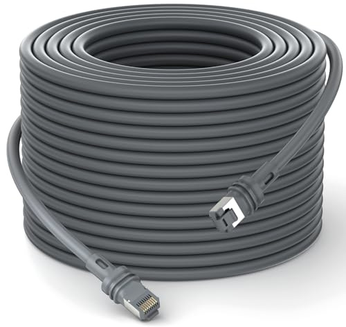 looyotul Starlink Gen 3 Kabel 25m,High-Speed Star Link Rechteckiges Satelliten V3 Ersatzverlängerungskabel, Langlebiges Ethernet-Kabel, Hochtemperaturbeständigkeit,Witterungsbeständig