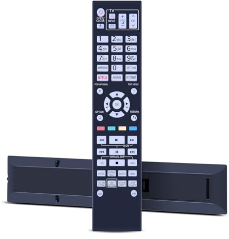 Snrigw N2QAYA000172 Replacement Remote Control for Panasonic Blu-ray Player | for Disc Player DP-UB820 DP-UB820EBK DP-UB820EFK DP-UB824 DP-UB824EGK DP-UB9000 DP-UB9000EBK DP-UB450 DP-UB450EB-K