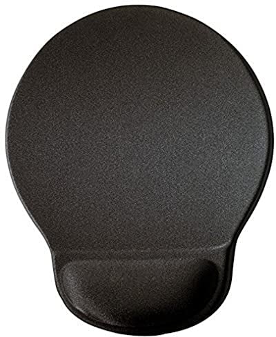 Durable Mouse Mat with Gel Wrist Support in Anthracite Grey, 230 x 260mm, Pack of 1, Mouse Pad That Provides Comfortable Wrist Support