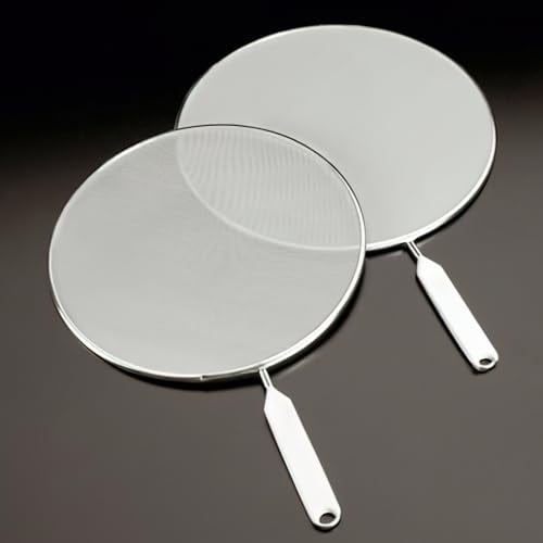 Metaltex Splash Guard Fritto 21cm tinned, Metal, Silver, 21 cm