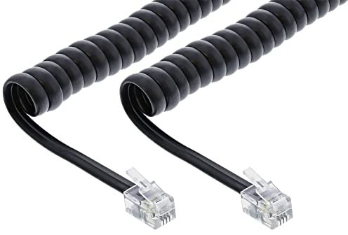 InLine 18893 cavo telefonico 2 m Nero