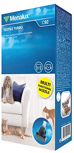 Menalux C92 - Cepillo Mini-turbo universal para todas las aspiradoras con adaptador 32/35 mm
