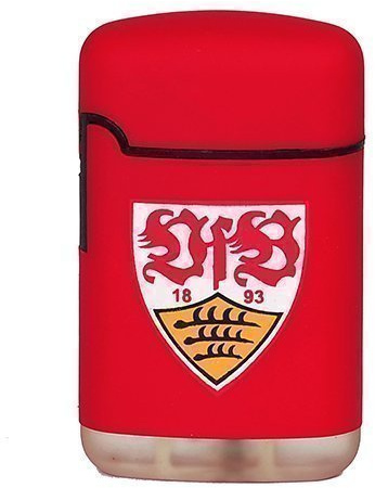 Feuerzeug VfB Stuttgart | Easy Torch Rubber mit Logo rot