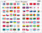 Larsen L2 Country Flags Jigsaw Puzzle - English Edition Age 6+ - 80 Pieces | Learn Countries & Flags | Educational & Fun Gift | Boxless Tray & Frame | Made in Norway