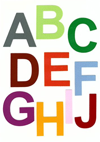 voigt24shop Buchstaben aus Filz 10 cm, selbstklebend (138 weiß)