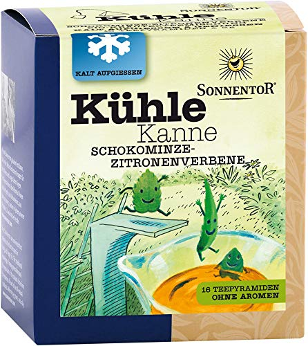 Kühle Kanne Schokominze-Zitronenverbene Tee. Pyramidenbeutel (32 g)
