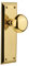 Nostalgic Warehouse New York Plate with New York Door Knobs, Passage - 2.75'', Unlacquered Brass