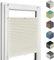 Home-Vision® Premium Plisseerollo ohne Bohren mit Klemmfix jalousien Fenster innen(Crem-Vanila, B155cm x H120cm) Easyfix Klemmträger, Verdunklung, Blickdicht Sonnenschutz Jalousie für Fenster & Tür