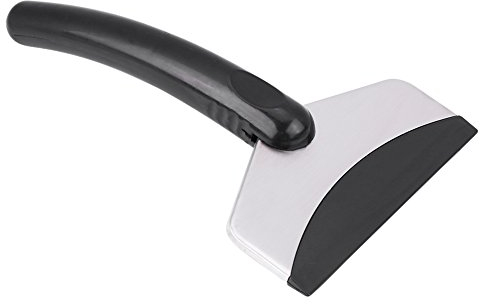 Keenso Auto Fenster Schneeschaufel, Auto Fensterglas PET und Edelstahl Mini Schneeschaufel Windschutzscheiben Eiskratzer
