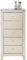 Kare Design Highboard Luxury Pearl, 5 Schubladen, Verspiegelt, Glamour, Glasgriffe, Hochkommode, Flur, Wohnzimmer, Schlafzimmer, 110x49x41 cm (H/B/T)