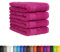 BaSaTex Frottier Handtücher Set aus weicher Baumwolle - 50x100 cm - 100% Baumwolle Öko-Tex Made in Green Zertifiziert | 4X Handtuch in Magenta Pink