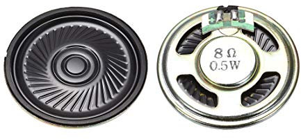 sourcing map 0.5 W 8 Ohm FAI DA TE Altoparlante Magnetico 40mm Rotonda di Ricambio Altoparlante 2pcs