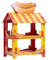 evelay Süßigkeitenständer Shop Präsentationsständer Kuchen Dessert Geburtstag Party Süßigkeiten Popcorn Hotdog Leckereien Partygeschirr (Hot Dog)