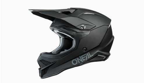 O'NEAL | Motocross-Helm | MX Enduro | ABS-Schale, Lüftungsöffnungen für optimale Kühlung | 3SRS Helmet Solid V.23 | Erwachsene | Weiß | Größe M (57/58 cm)