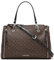 Calvin Klein Damen Reyna Umhängetasche, Braun/Khaki/Schwarzes Logo